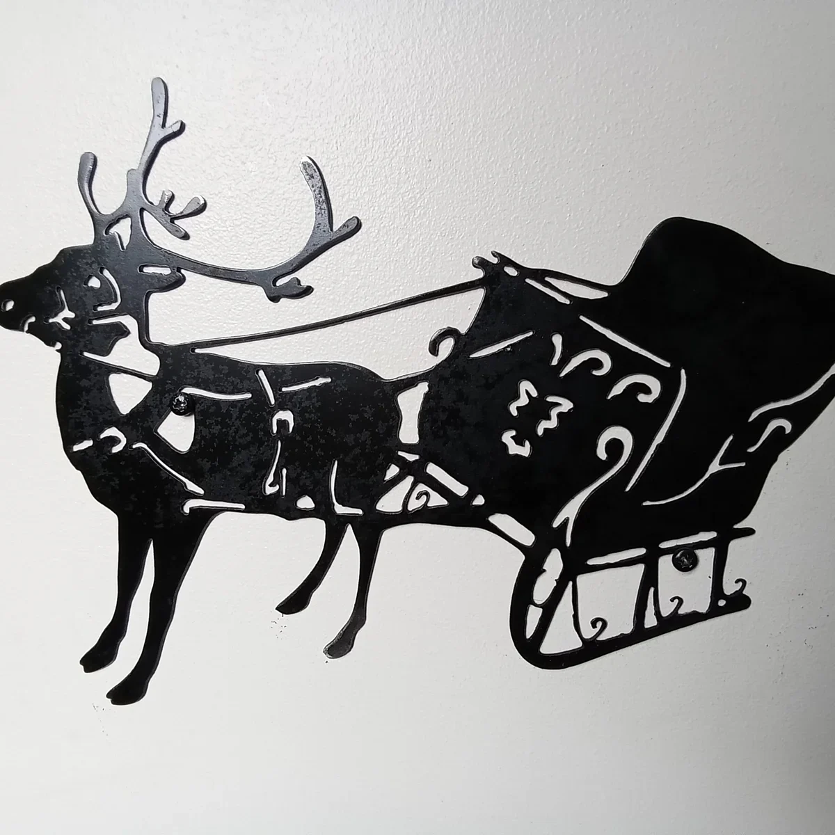 Reindeer and sleigh — workshop photograph 1