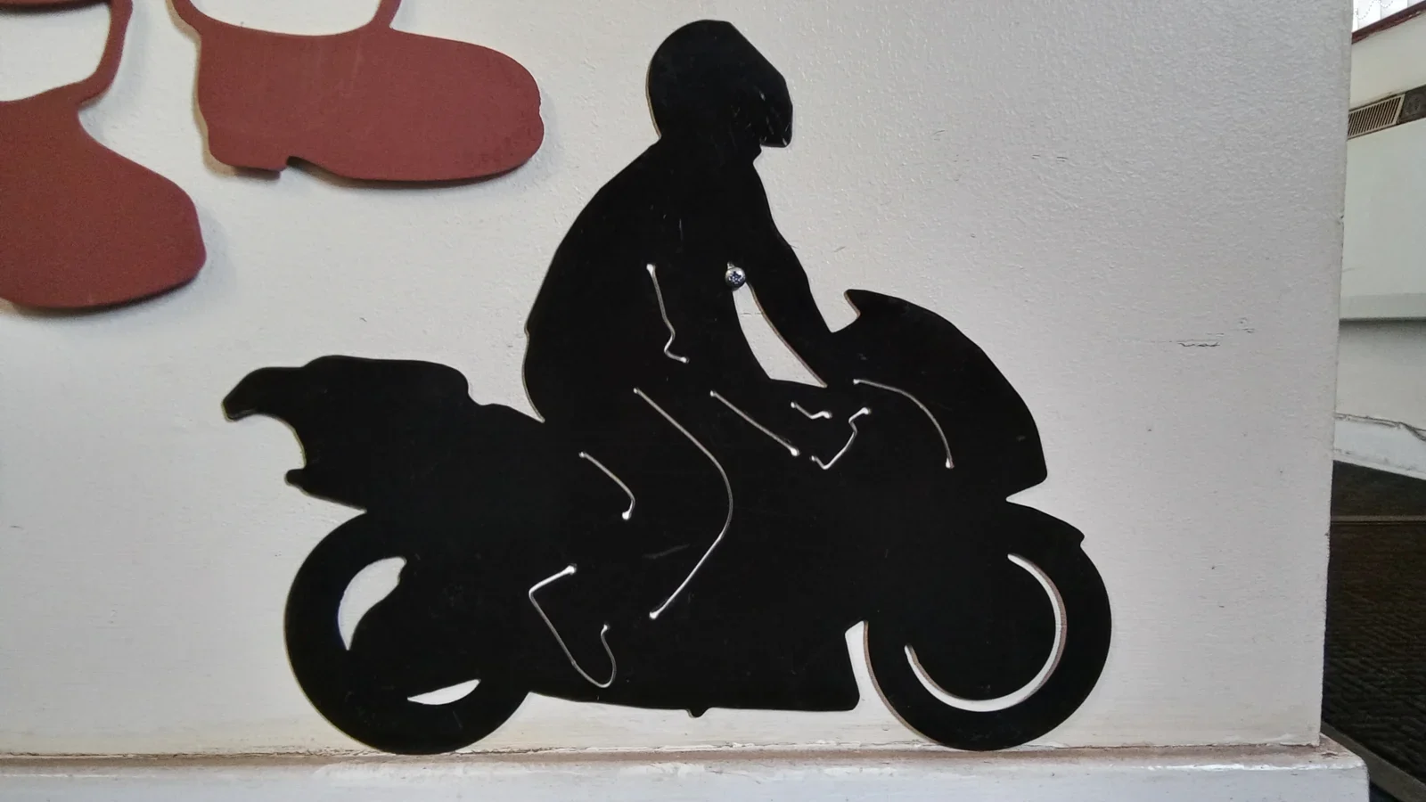 Sports motorcyclist — workshop photograph 2