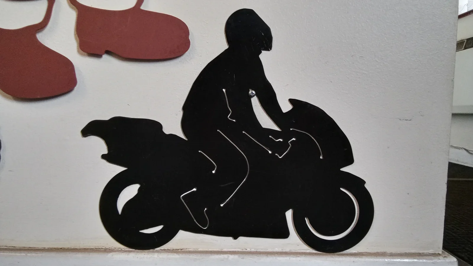 Sports motorcyclist — workshop photograph 1